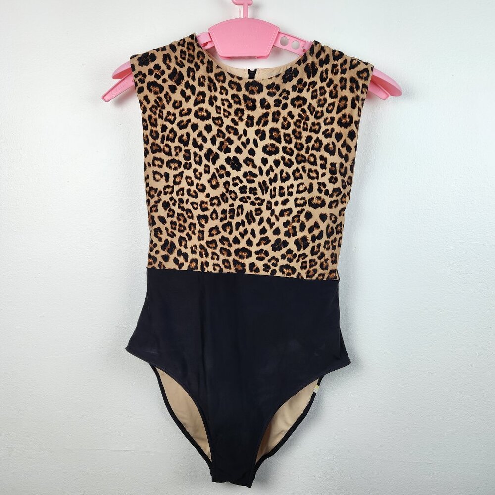 Summersalt The Surf Limited Edition Leopard Print One Piece Swimsuit Sz 8